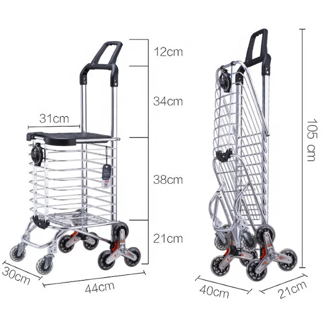 Cheapest good quality stair climber shopping trolley