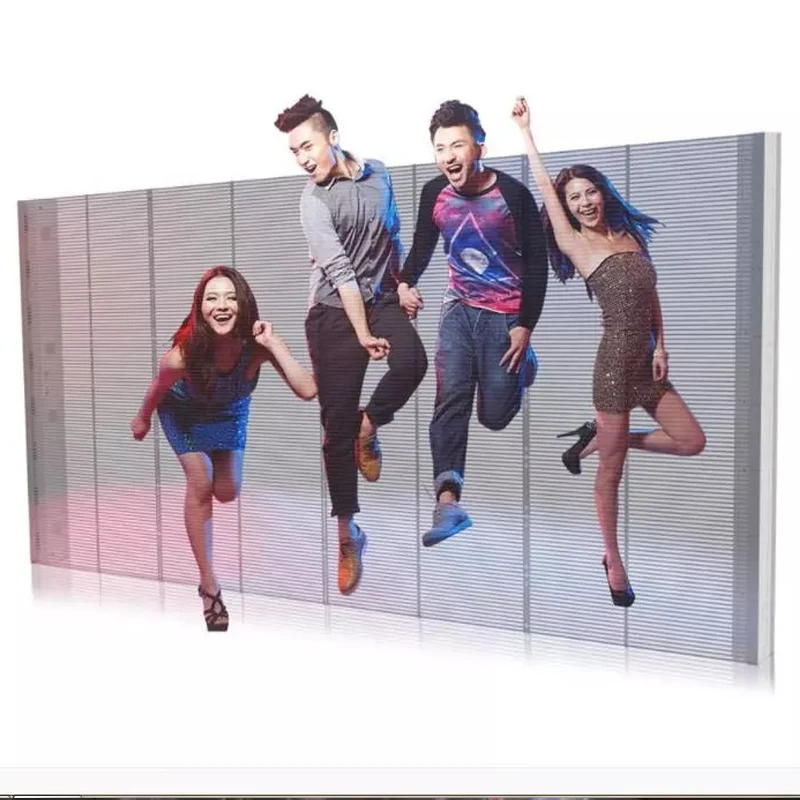 P20 Turkey Adhesive Led Display Ultra-thin Led Screen for Glass Window Wall outdoor transparent  LED Display Solution