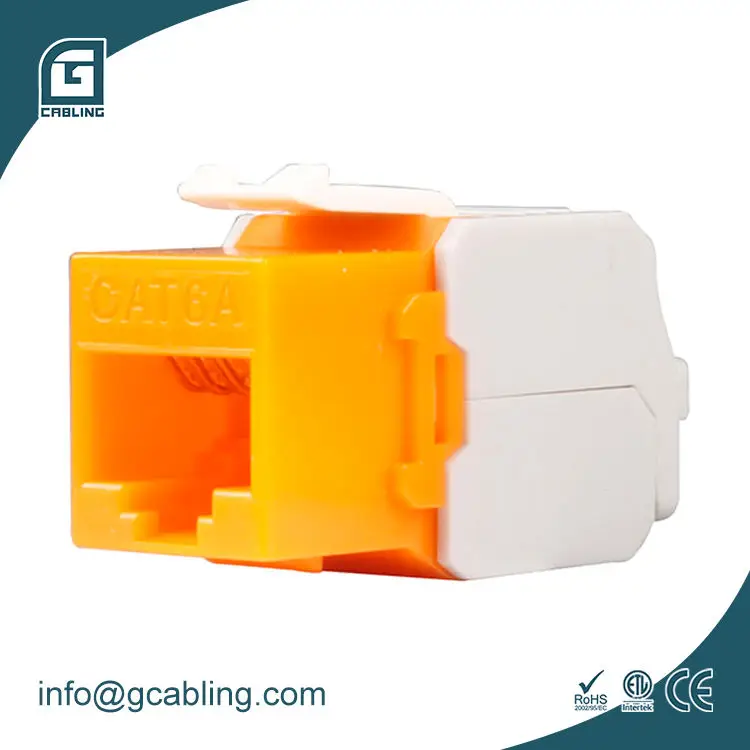 Сетевая розетка Gcabling Keystone Jack 8P8C Cat6 Cat6a 180 градусов настенная без инструментов модульный разъем CAT 6a 6 RJ45 keystone