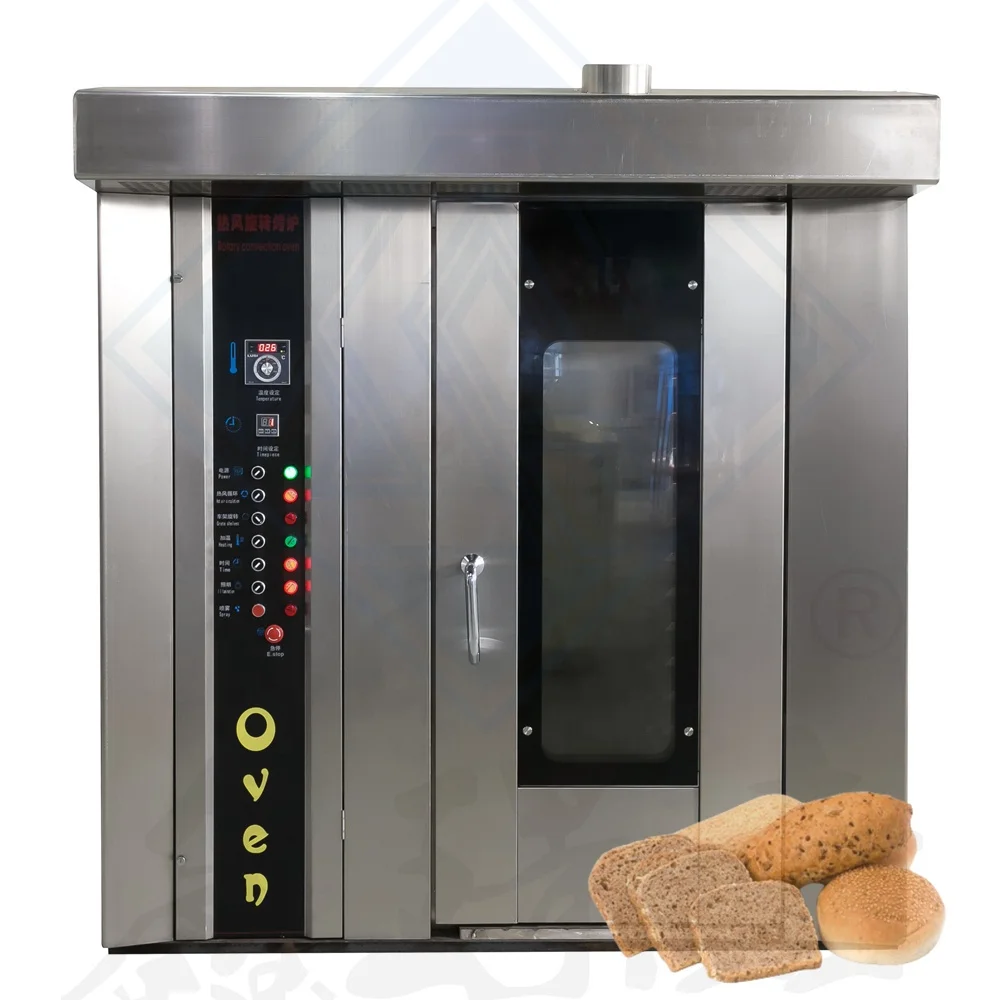 factory industrial 100kg/h electric steam diesel automatic kitchen rotary gas chicken rotisserie oven