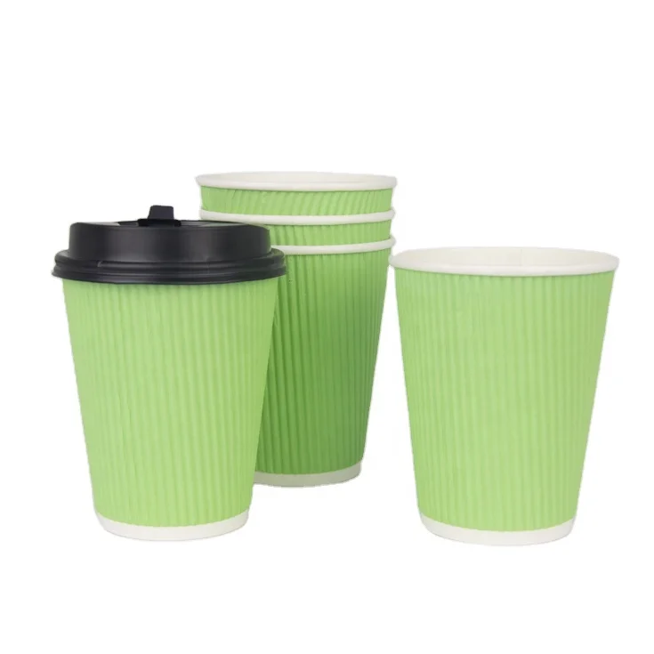 
China factory custom wholesale new style eco friendly ripple hot paper cup 