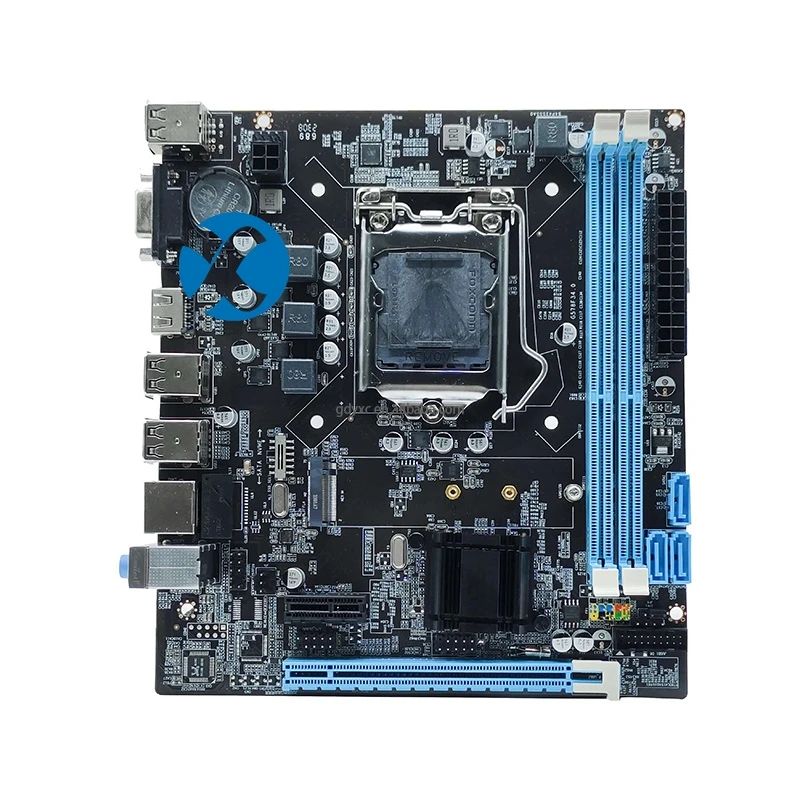 H61 Computer Motherboard Gaming DDR3 1000LAN NVME Slot Main Board 17*19 System High Performance MotherBoard