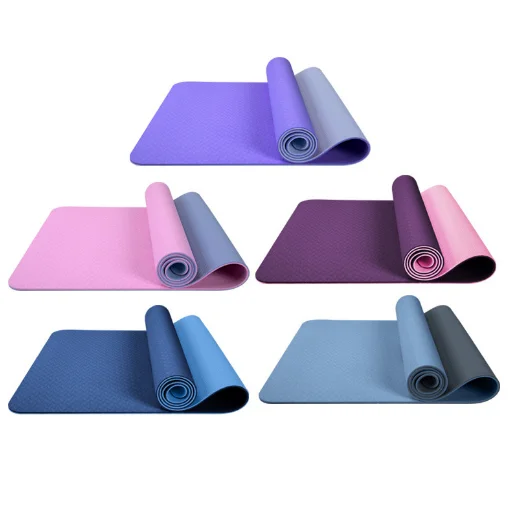 Custom Printed Eco Friendly High Quality Anti-Fatigue Extra Wide Double Layer Tpe Yoga Mat,Eco Yoga Mat/