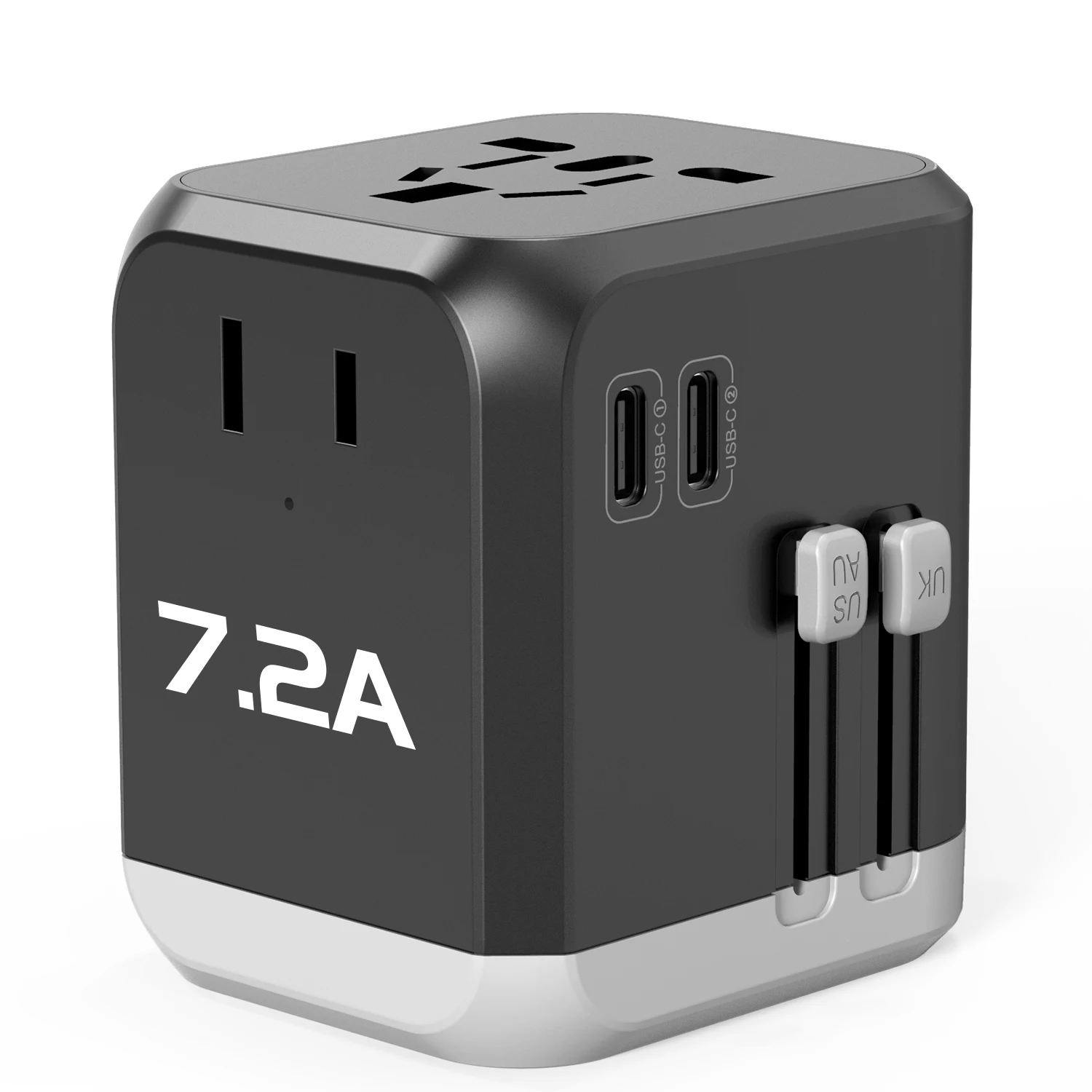 
Newest product travel adapter 3USB type c 7200mA quick charger international travel adaptor 