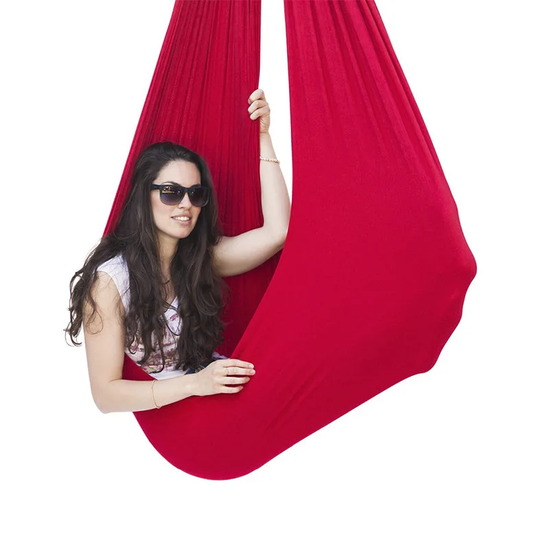 150 280cm polyester Sensory Therapy Swing for Kids & Children,Columpio de terapia interior para ninos y adultos