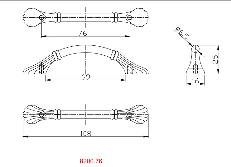 hardware luxury universal furniture heat resistant handles