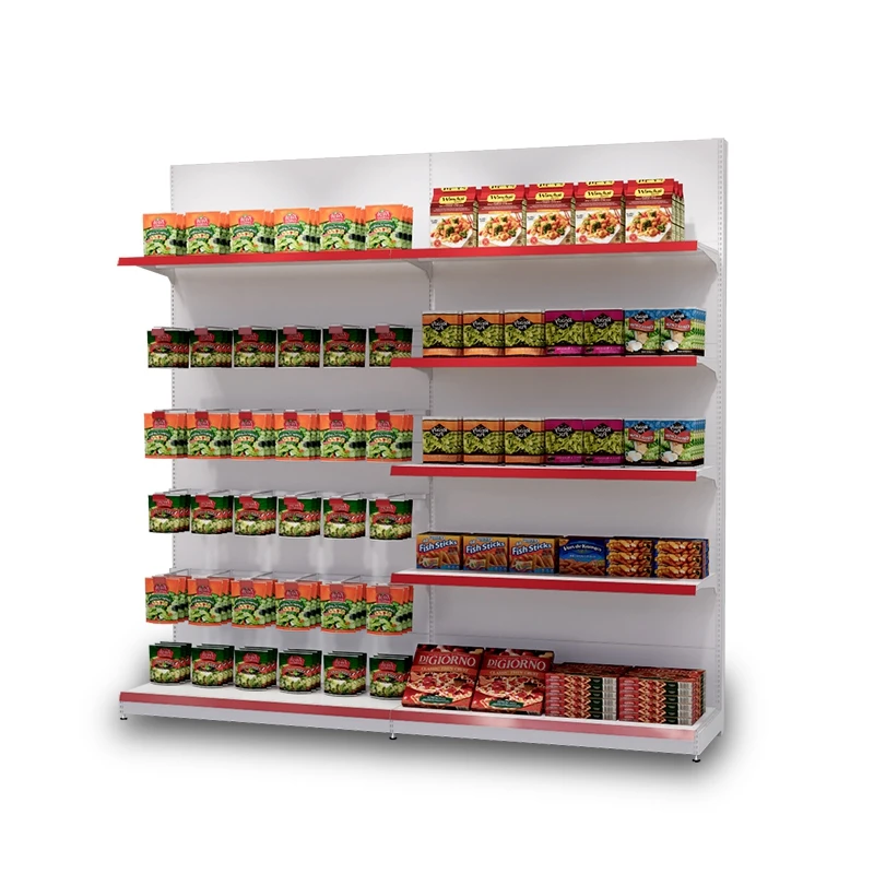 ShiJie standing shelf supermarket steel customized shelf for hardware store and snack shop display gondola shelves for sale