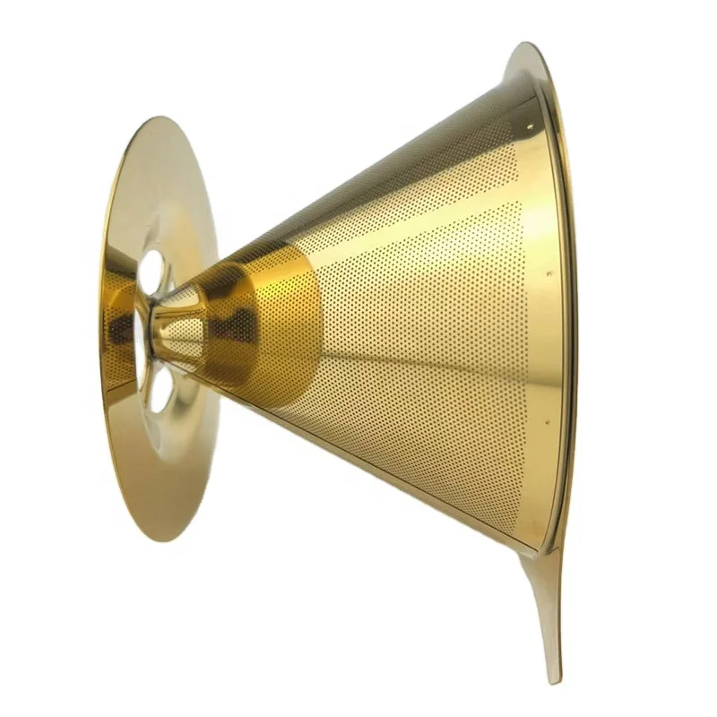 Stainless Steel Coffee Filter drip basket with Cup Stand