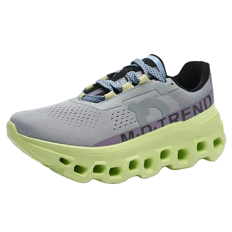 Dropshipping New Fashion Style Fly Knitting Mesh Breathable Comfortable Casual Sports Style On Cloud Running Shoes