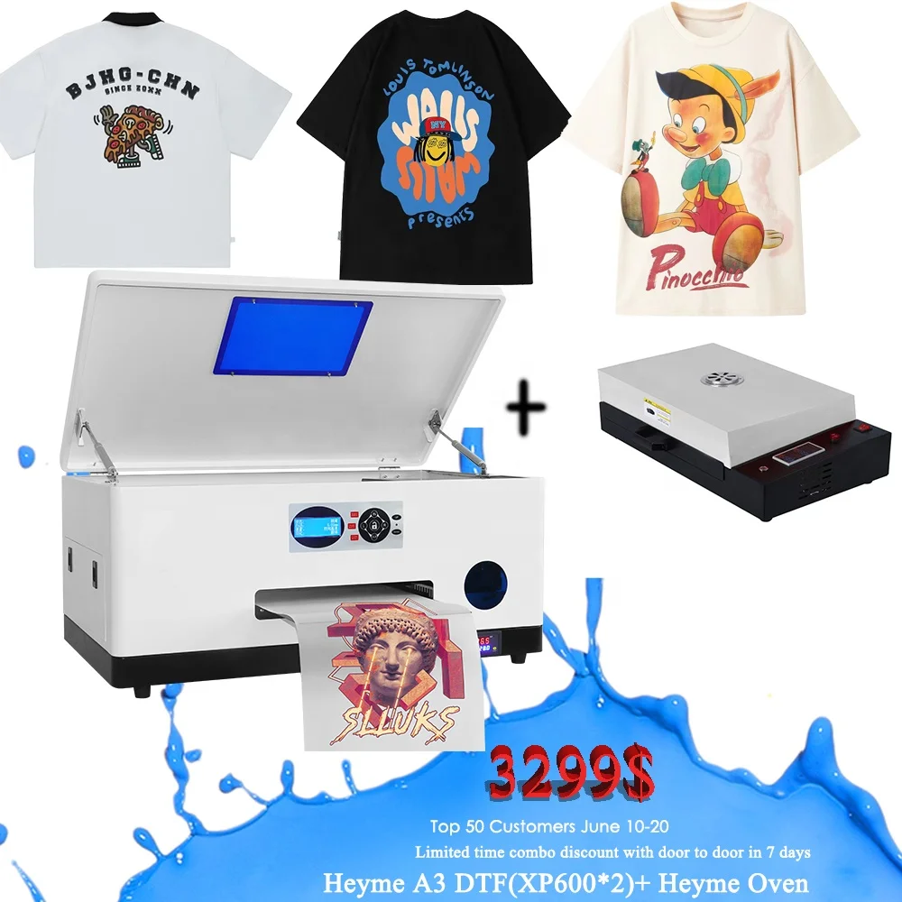 Thermal Transfer Pet Film Dtf Printer A3 Desktop Dtf Printer For Any Materials