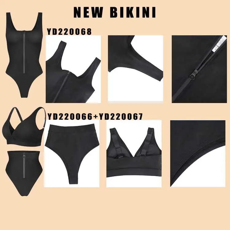 2023 wholesale Custom fitness High waist womens bikini swimsuits sexy one piece swimsuits swimwear for women shapewear swimsuit