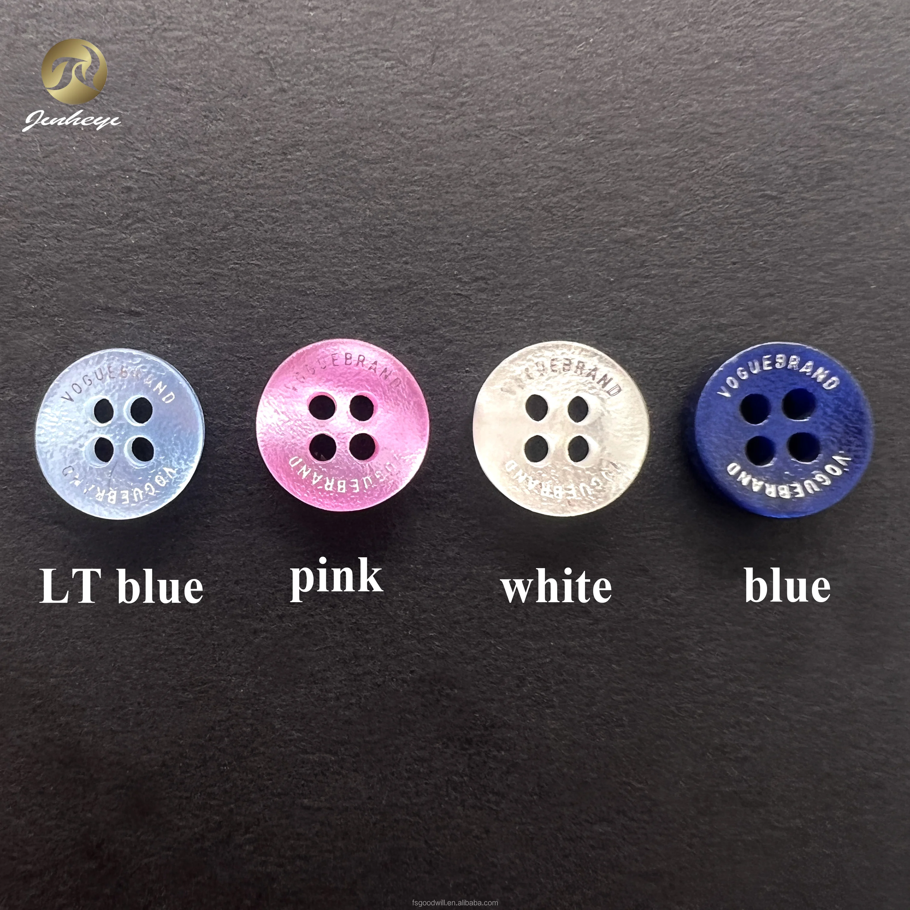 11 MM Custom Logo Shirt Button Colorful Frosted Shiny Surface Resin Button For Shirt Garment