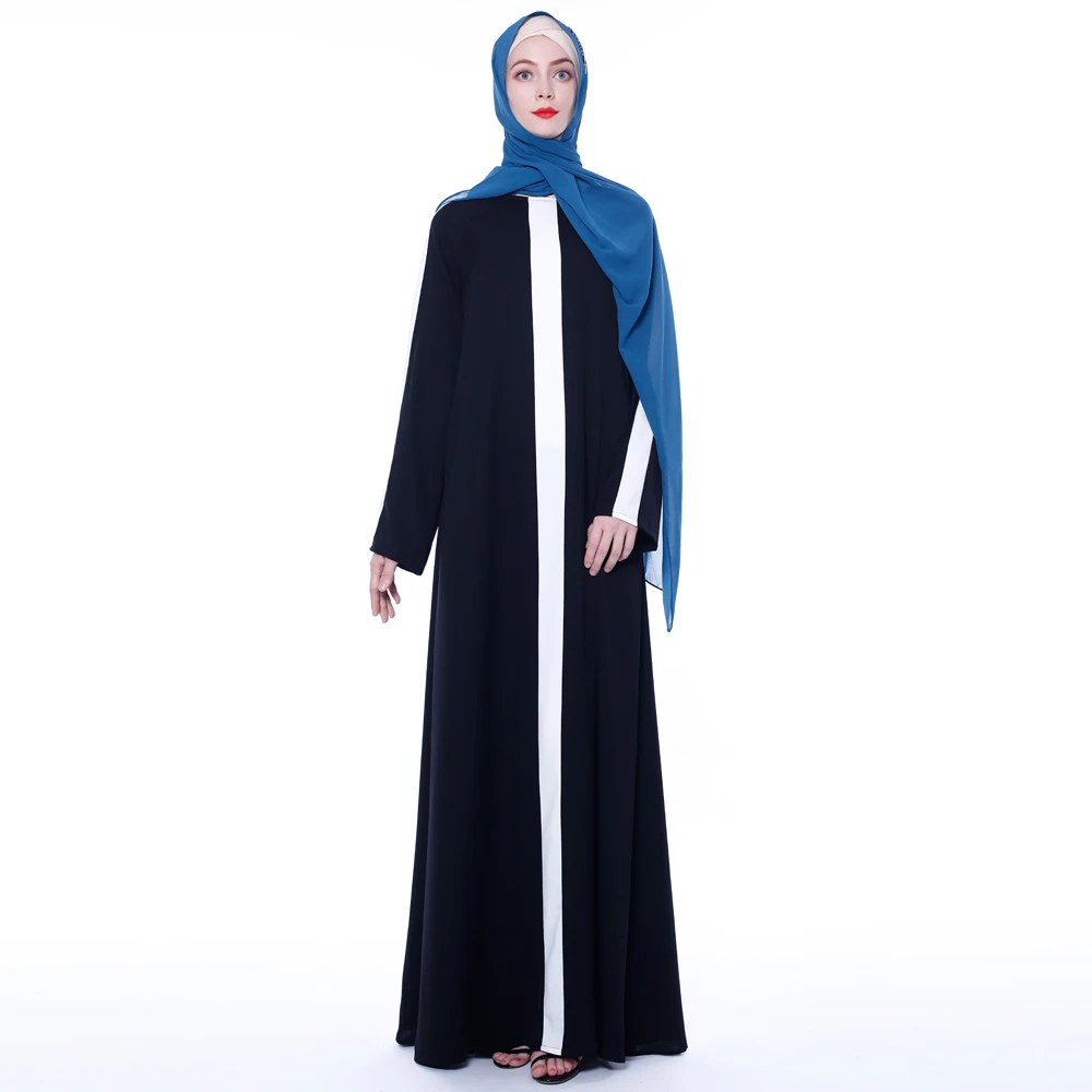 Women Muslim Dress Middle East Arabian Robe Islamic high quality nida  Dress 9752