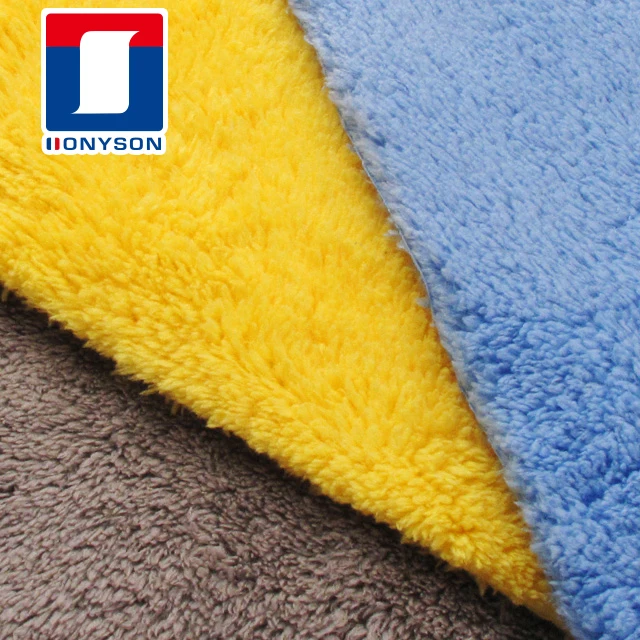 Korean Crazy Microfiber Car Buffing Towel 450GSM Plush Coral Polishing Cloth Super Cleaning Detailing Towels
