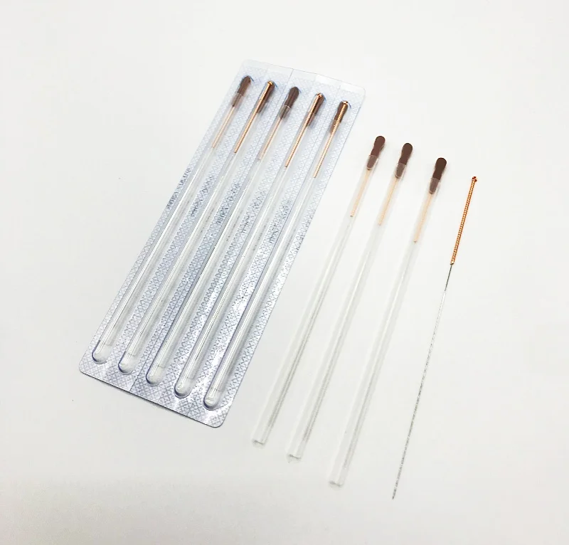 chinese traditional painless stimulator acupuncture needles box with Guide tube 0.4x75mm 100pcs package for body multiple use