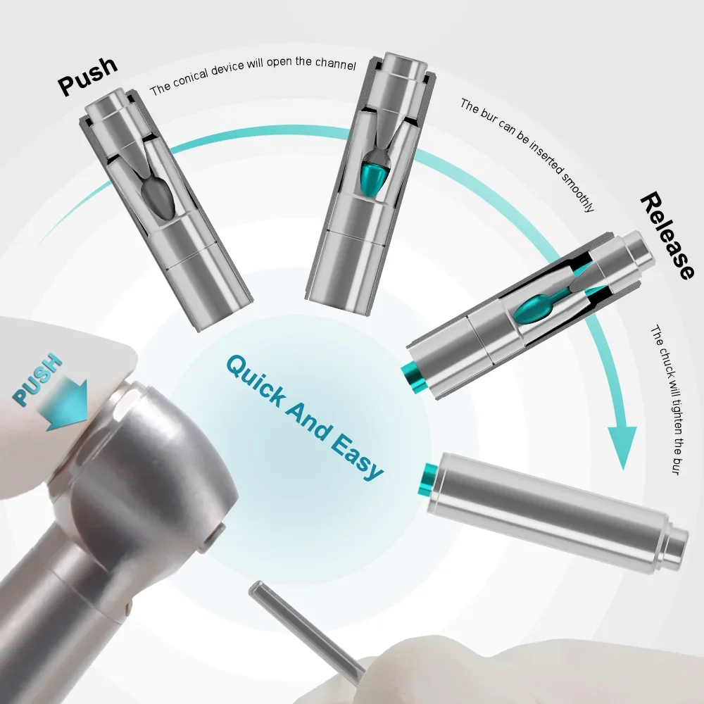 Настраиваемый S-KV зубной патрон детали ротора вала для зубоврачебной высокоскоростной пневматической турбины