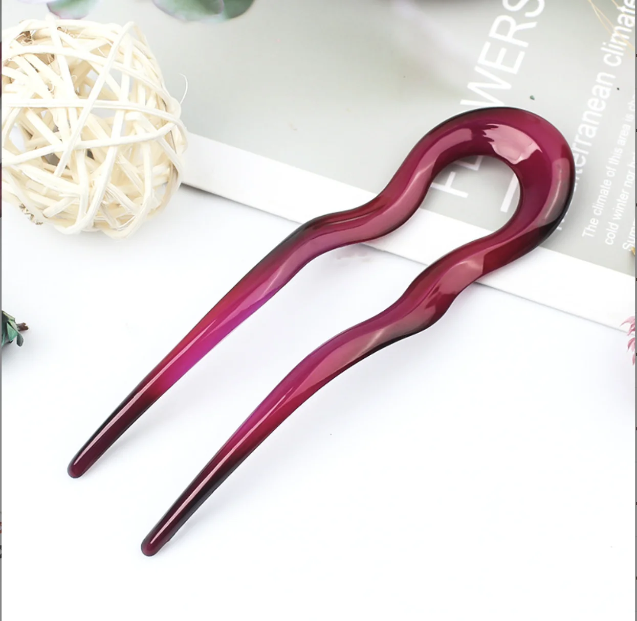 QL008 Korean style Fashion U Shape Hair Forks Women Hot Sale Hair Pin