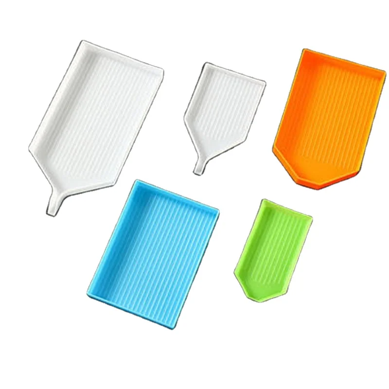 Large Plastic Tray Capacity Drill Plate Baffle Kits Diamond Painting Tool Big Tray Plate Embroidery Nail Art Beading Accessories