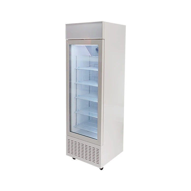 Meisda 2024 new SC235B 235L beverage upright display cooler glass door refrigerator