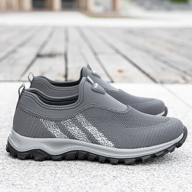 New custom casual lace up wholesale women running air cushion men sport shoes breathable Flying woven mesh boots