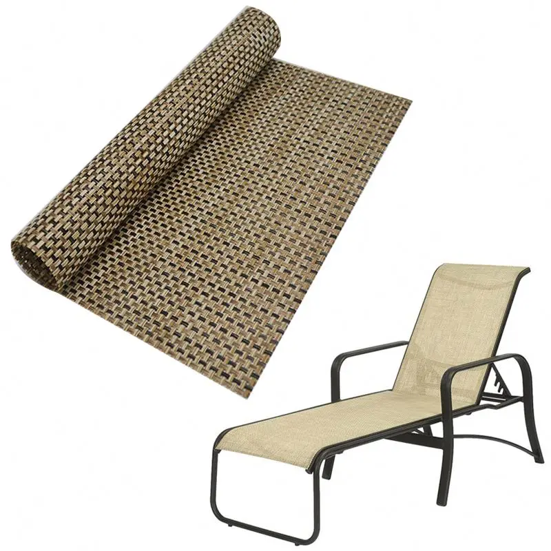 Good Price Printing Outdoor Strip Color Wire Coated Fabric Pvc Mesh Sheet For Outdoor Furniture