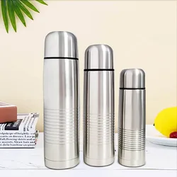 Wholesale Big Capacity Stainless Steel Insulated Vacuum Bullet Flasks Thermos Water Bottle For Travel/Outdoor