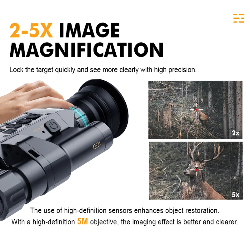 Ten Rings NV500 Outdoor 1080P telescope night vision scope Monocular for adults wildlife low light night camera hunting