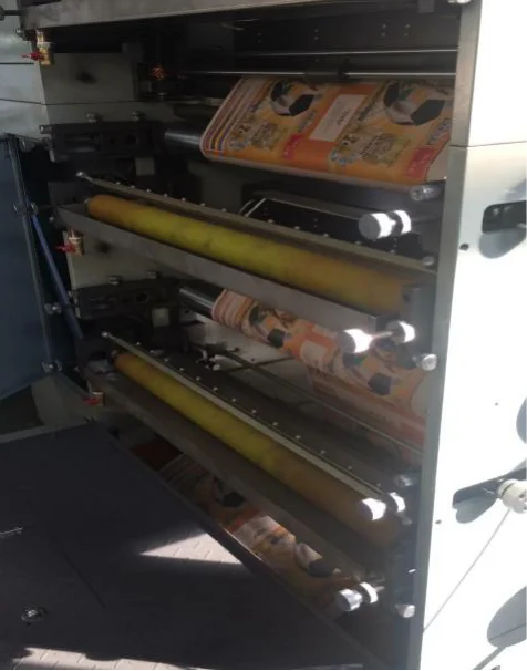 Hongshuo HS-YSJ-F High Speed PVC UV Foil BOPP PE Inline Large Format 2 4 5 6 Color Label Paper Cup Flexography Printing Machine