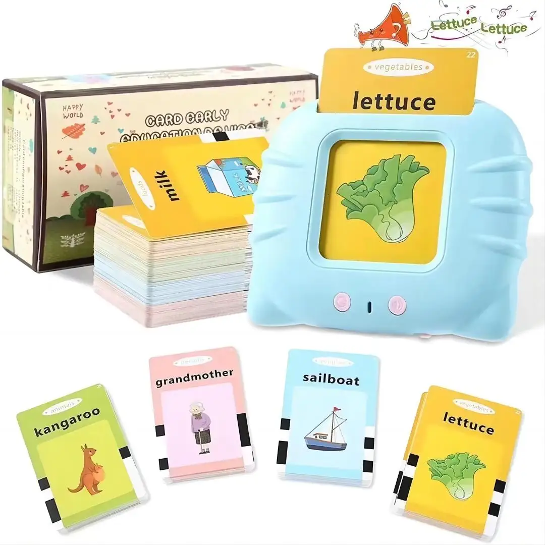 New Arrival Early Education Flashcards Electronic Machine Reading Talking Flash Cards For kids
