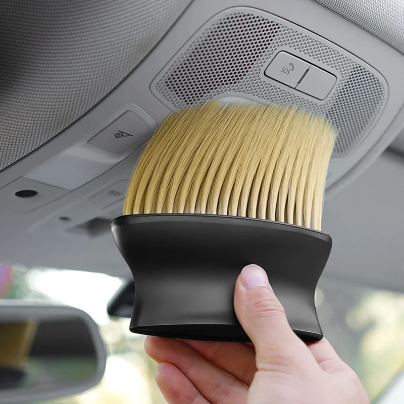 Multifunction Plastic Handle Soft-bristled Cleaning Brush Dust Removal Brush for Cleaning Gaps Car Interior Keyboard