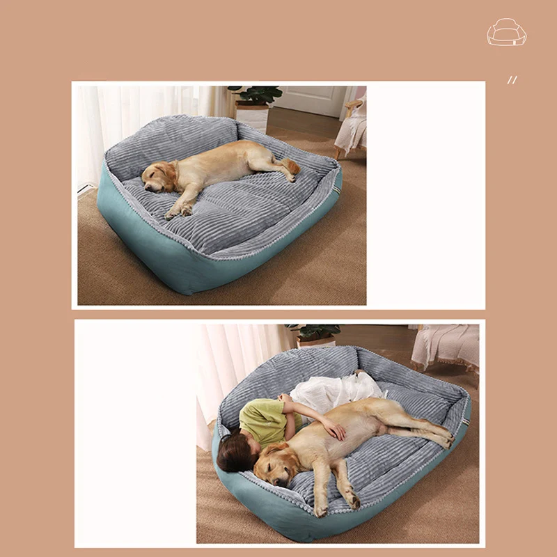 Factory Supply High Quality Plush Dog Bed Fluffy Large Pets Premium Pad Washable Sleeping Mat for Doggies Cave  Luxury