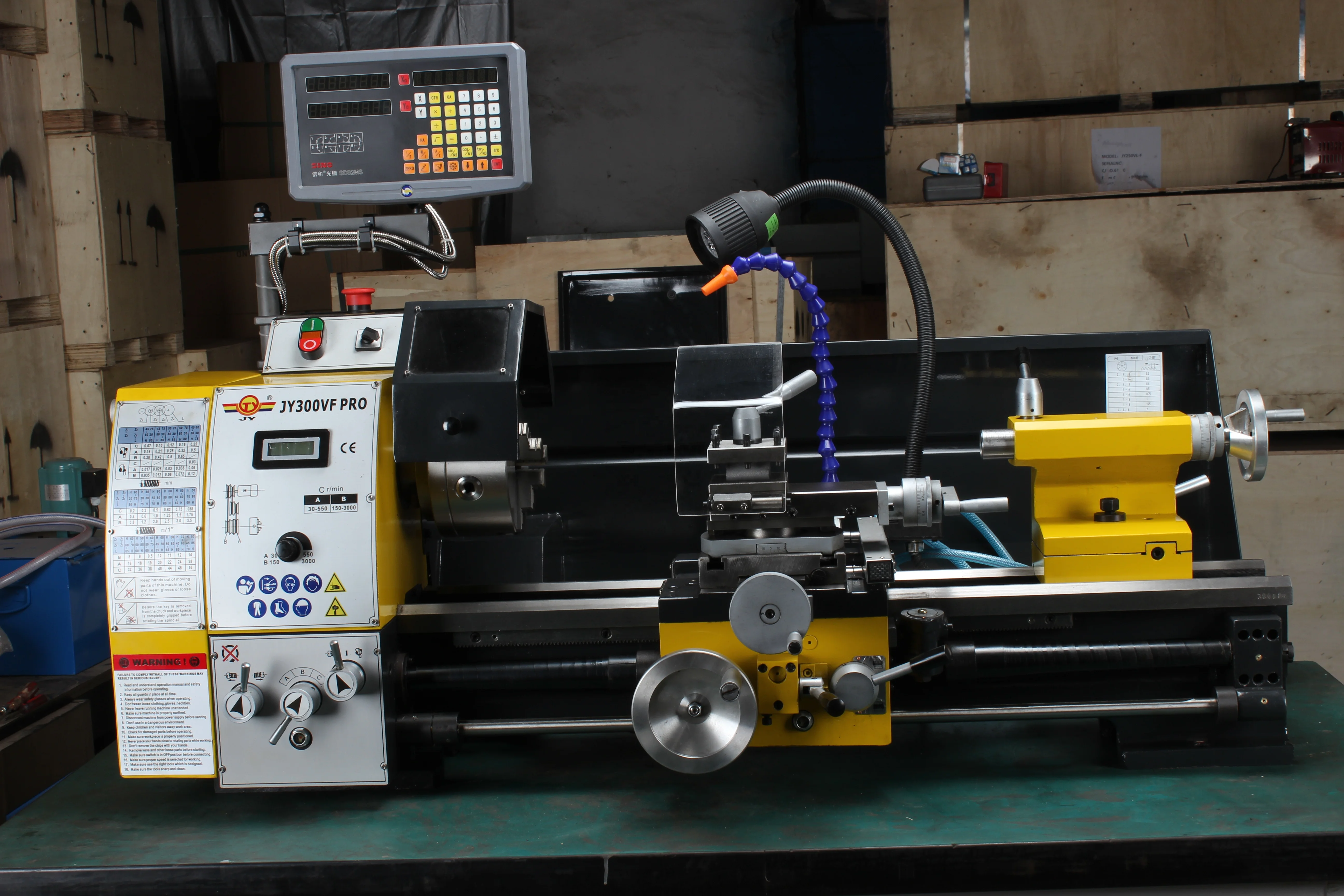 High-power brake drum brake disc lathe horizontal mini manual lathe JY300VF