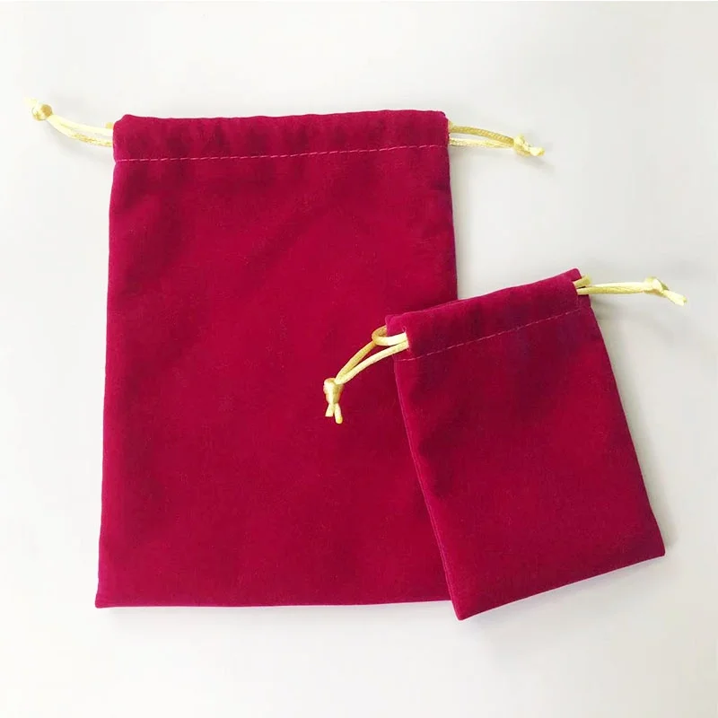 Custom Velvet Drawstring Bag Velvet Candle Bags Velvet Jewelry Bracelet Necklace Package Bag
