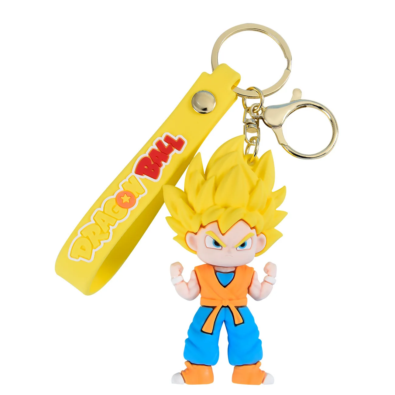 Высокое качество 8 см брелок из ПВХ шарики дракона Saiyan Goku сумка кулон для подарка