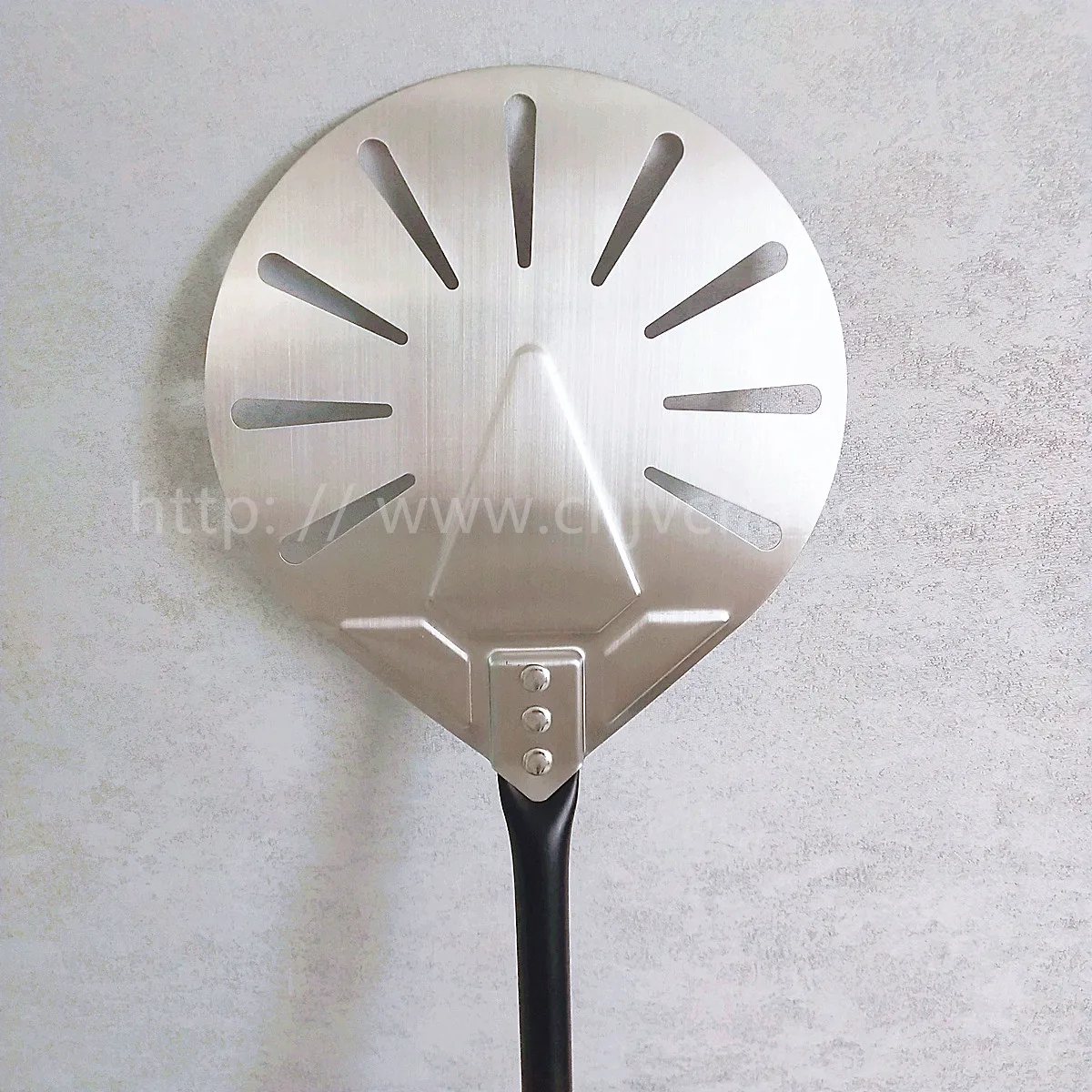 Круглая перфорированная вращающаяся лопатка для пиццы из нержавеющей стали 7 8 9