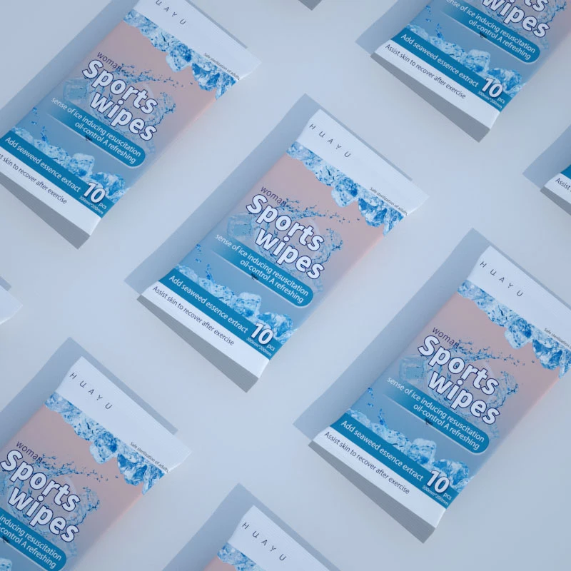 Mint Cool Feeling Wet Wipes Refreshing Cleaning Wet Tissue