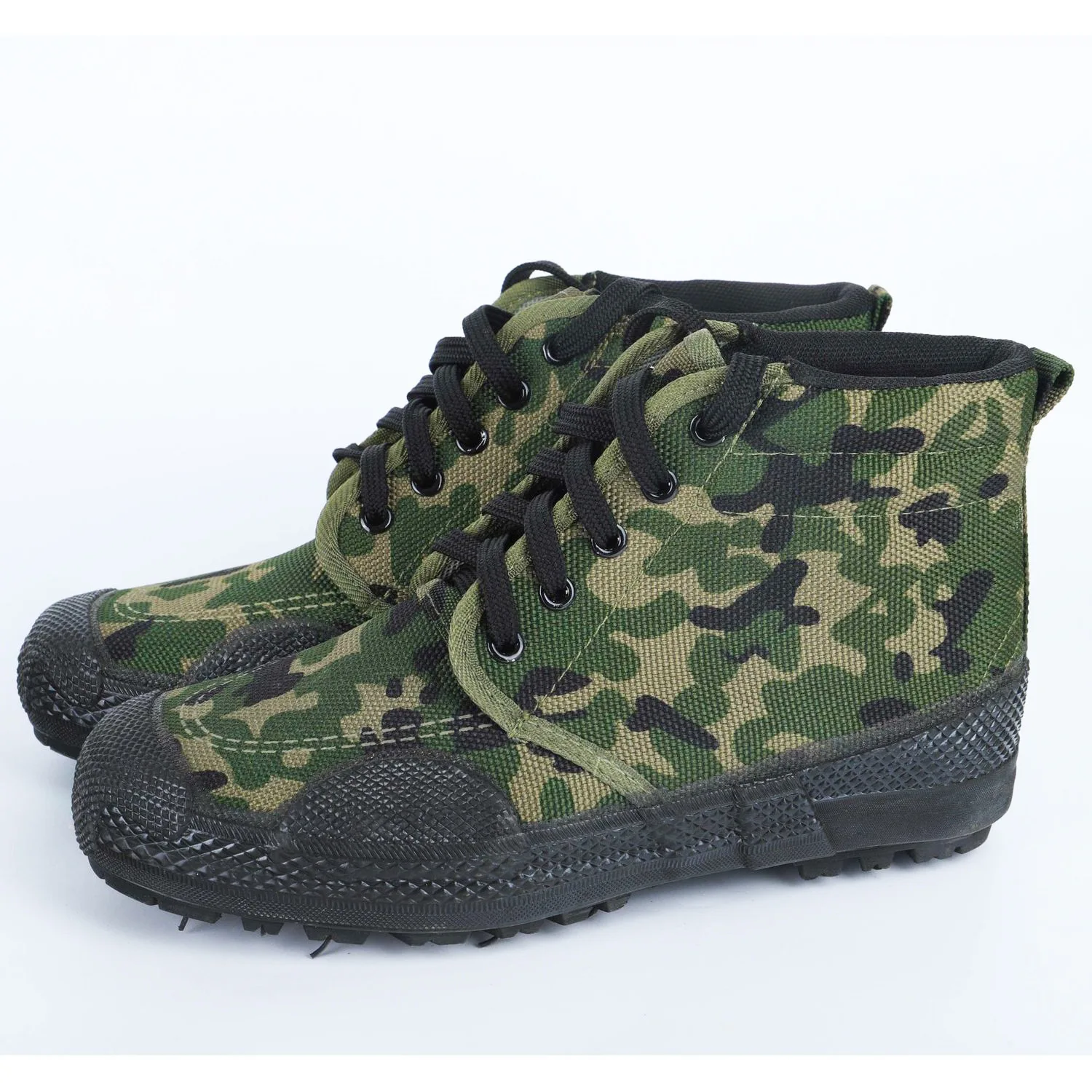 High-Top Shoes Camouflage Liberation Shoes Rubber Sole High-Top Training Shoes Outdoor Labor Protection