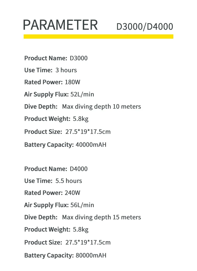 Customized portable  floating dive hookah diving compressor