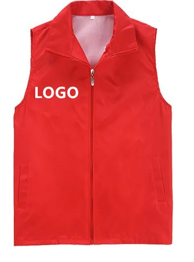 Amazon best seller volunteer printed overalls activity custom logo advertising campaign vest