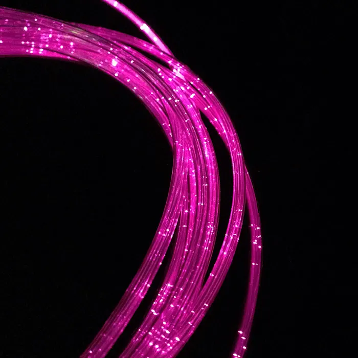 Factory Price 100 Meters 1.5MM TO 18MM Side Luminous Flexible And Waterproof Led  Optic Decorative Light Emitting Multi Colors