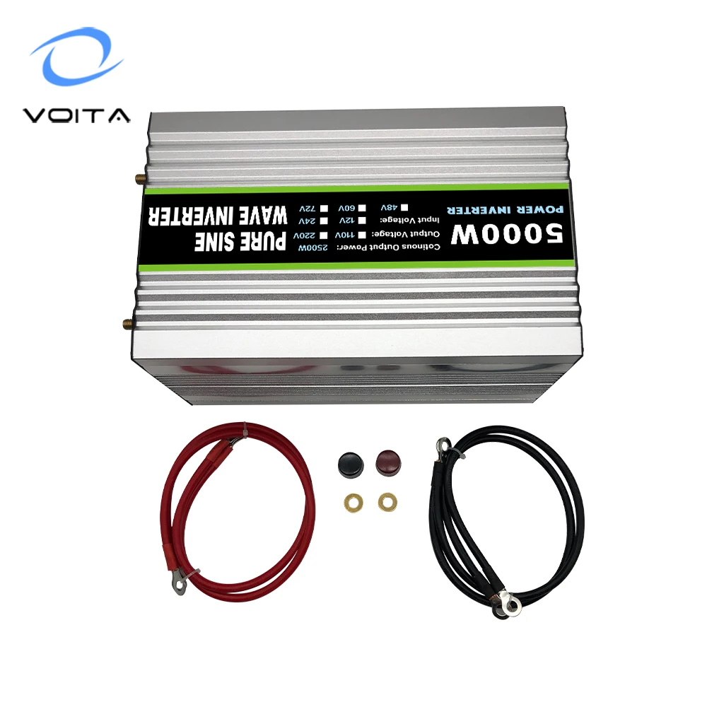 Nice quality 2500W 5000W pure sine wave inverter 12v 24v 220v inventor with Short circuit protection