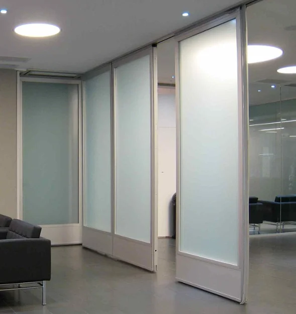Shopping Centre Electrical Automatic Acoustic Movable Glass Partition Walls with Factory Price