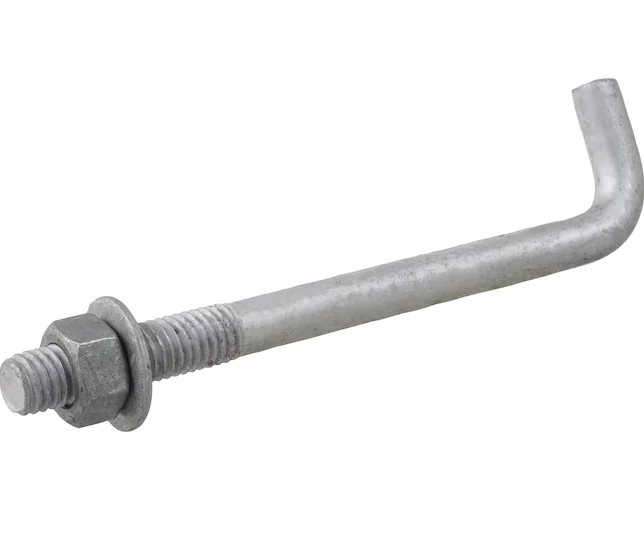 M24 Anchor bolt L Type  Hook Bolt with Square Nuts