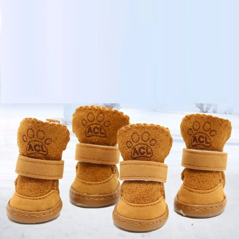Wholesale Fashion Custom Size Non-Slip Winter Warm Wear-Resistant Pet Shoes For Dogs
