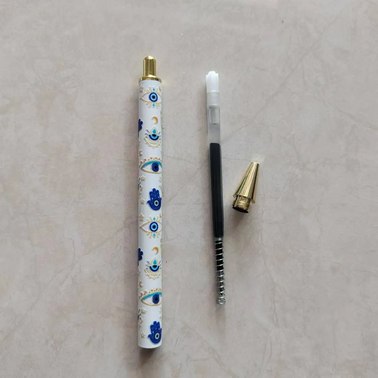 UV Dtf Crystal Stick White Pen Blank Barrel Heat Transfer Sublimation Gel Pen Personalized Shrink Wrapped Sticker Pen