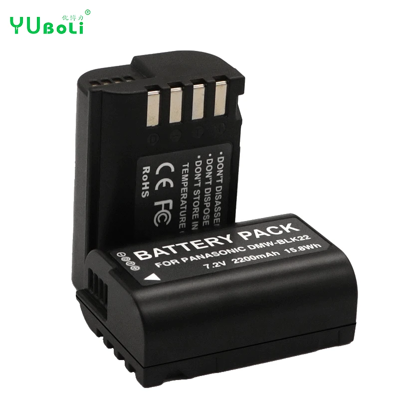 DMW-BLK22  7.2V  2200mAh Rechargeable Camera Battery for Panasonic LUMIX S5