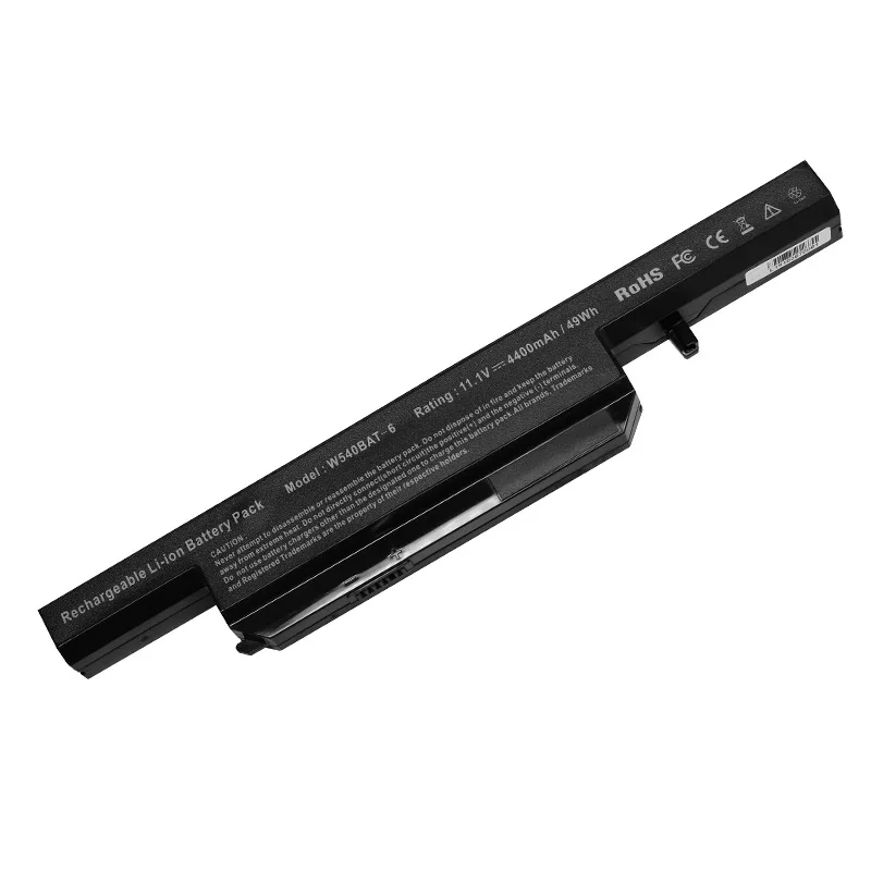 11.1V Laptop W540BAT-6 Battery FOR CLEVO W540EU W545EU W550EU W550SU W551SU1 Nexoc B509II 6-87-W540S-4W4 6-87-W540S-4271 6600mAh