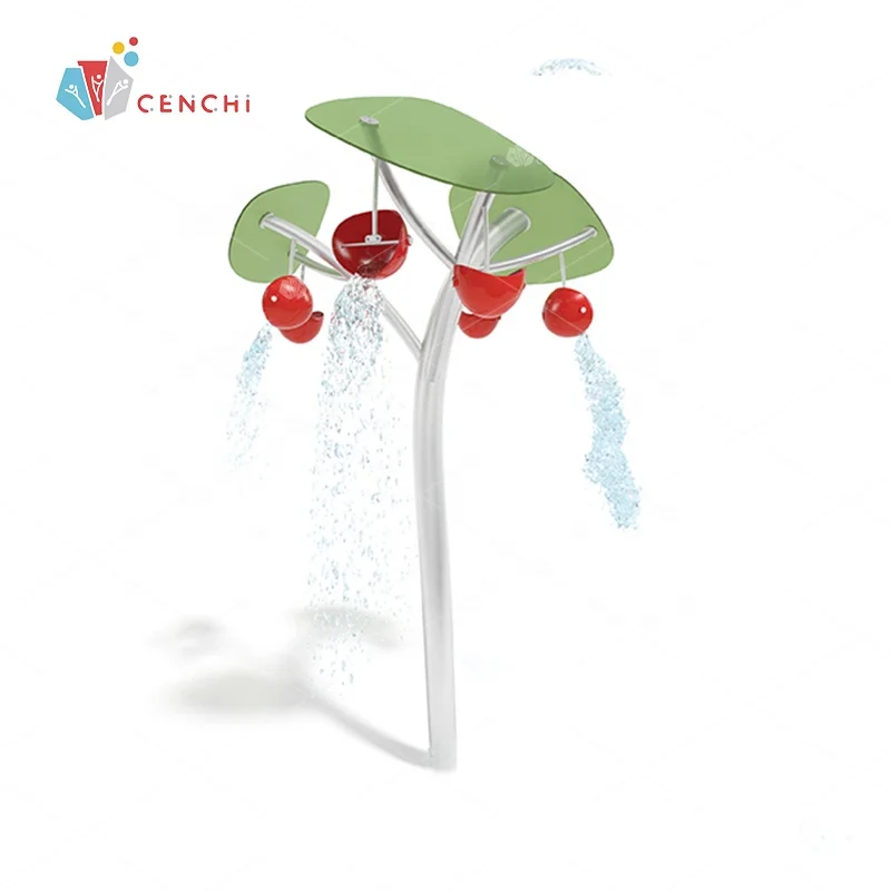 Cenchi jungle aquatic center apple tree splash pad water play attraction spray playground equipment manufacturer
