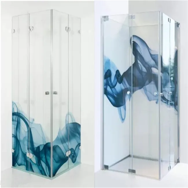 China high definition excellent decorative performance tempered digital printing glass