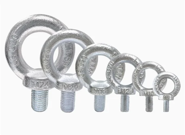 DIN 580-2018 National Standard Stainless Steel and Brass Screw Lifting Ring M8 M6 M10 M12 Threads 20mm Length
